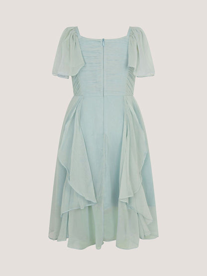 Monsoon Sage Green Joy Ruffle Chiffon Party Dress image 2