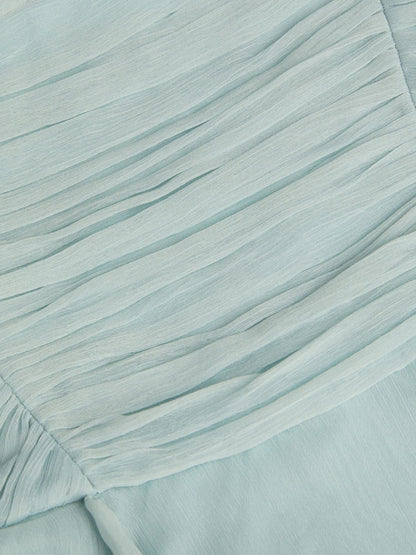 Monsoon Sage Green Joy Ruffle Chiffon Party Dress image 3