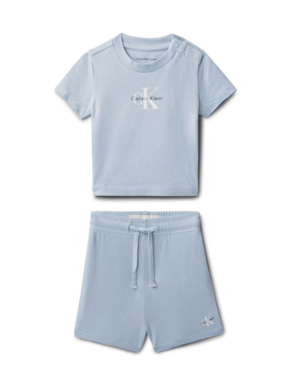 Calvin Klein Blue Knit Shorts 2 Piece Set image 1