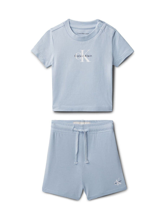 Calvin Klein Blue Knit Shorts 2 Piece Set image 1