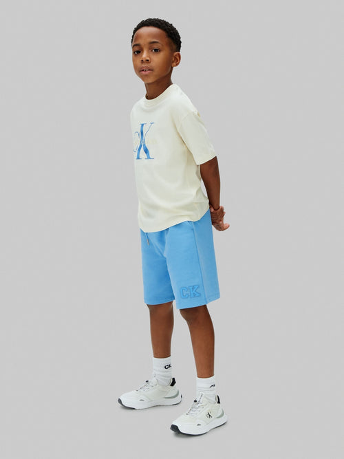 Calvin Klein Blue Denim Cargo Shorts image 1