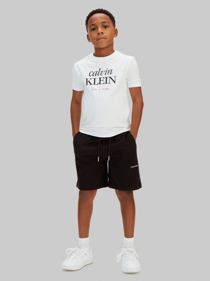 Calvin Klein Black Denim Cargo Shorts image 2