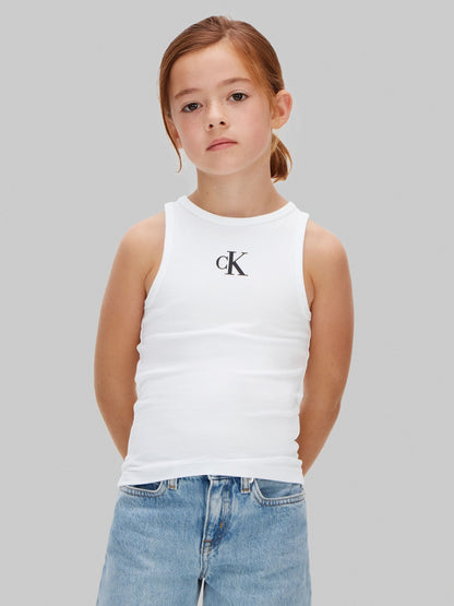 Dsiney Kidz - Calvin Klein White Tank Top with Logo image 1