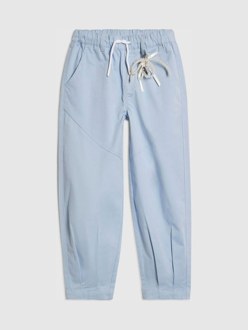 Dsiney Kidz - River Island Sky Blue Denim Cargo Trousers with Keyring image 1