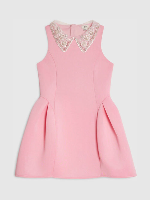 River Island Pink Collared Scuba Dress image 1