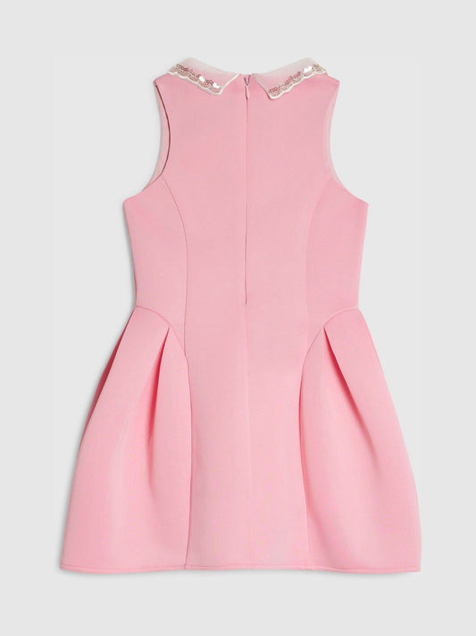 River Island Pink Collared Scuba Dress image 2