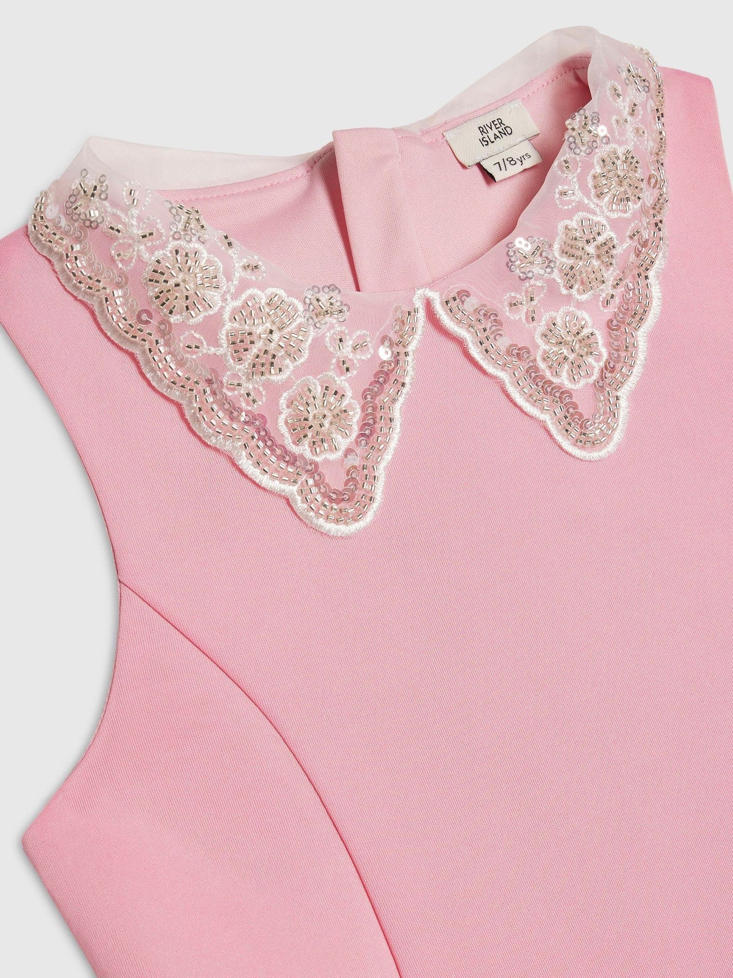 River Island Pink Collared Scuba Dress image 3