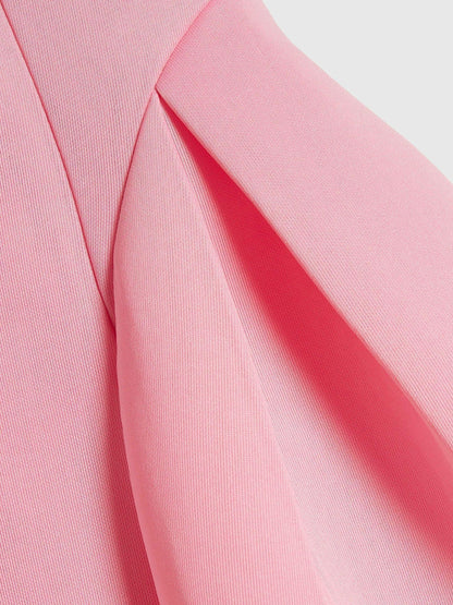 River Island Pink Collared Scuba Dress image 4