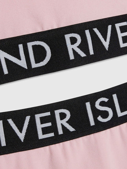 Dsiney Kidz - River Island Pink Logo T-Shirt & Skort Set image 3