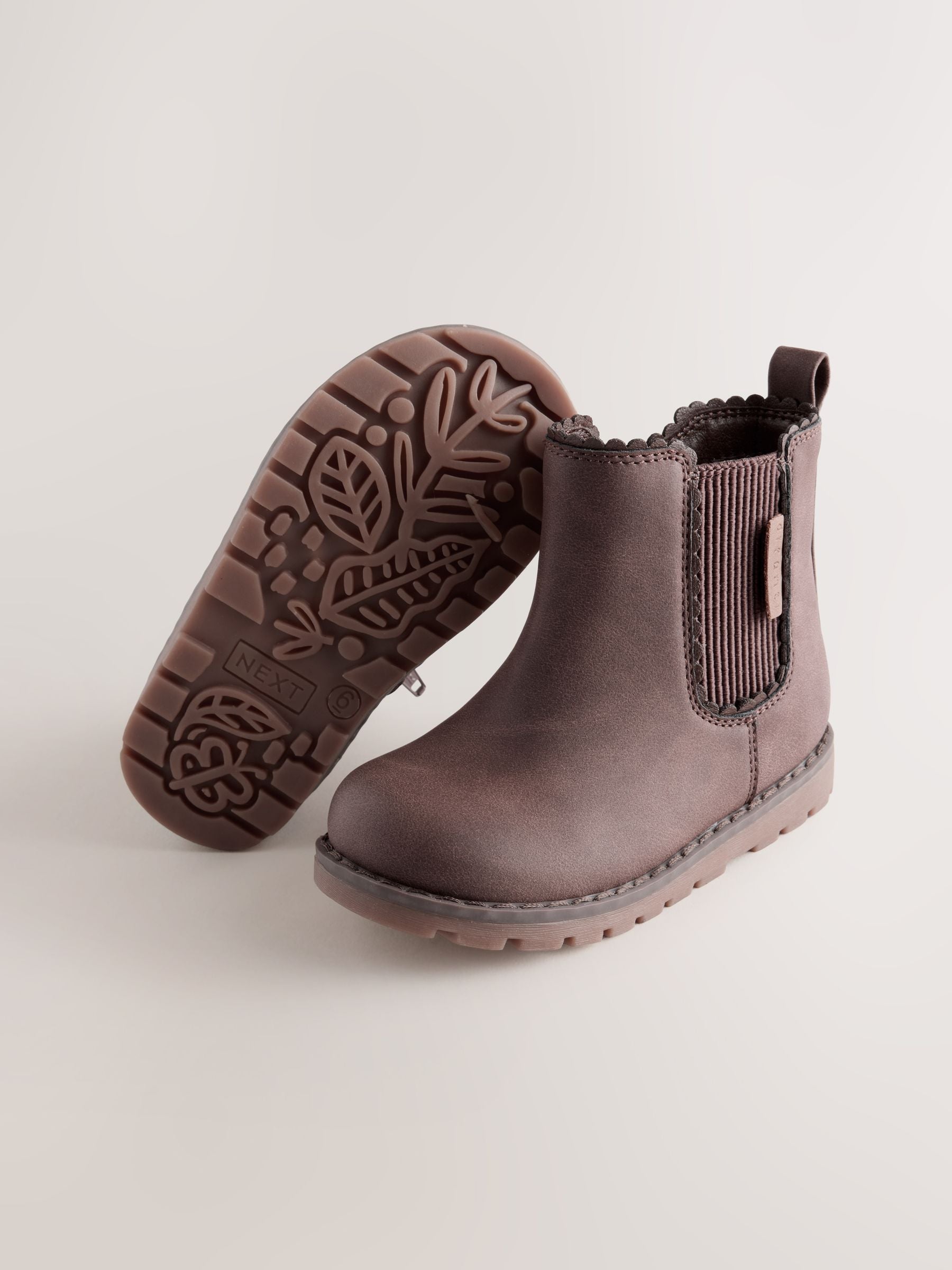 Chocolate Brown Chelsea Ankle Boots image 5