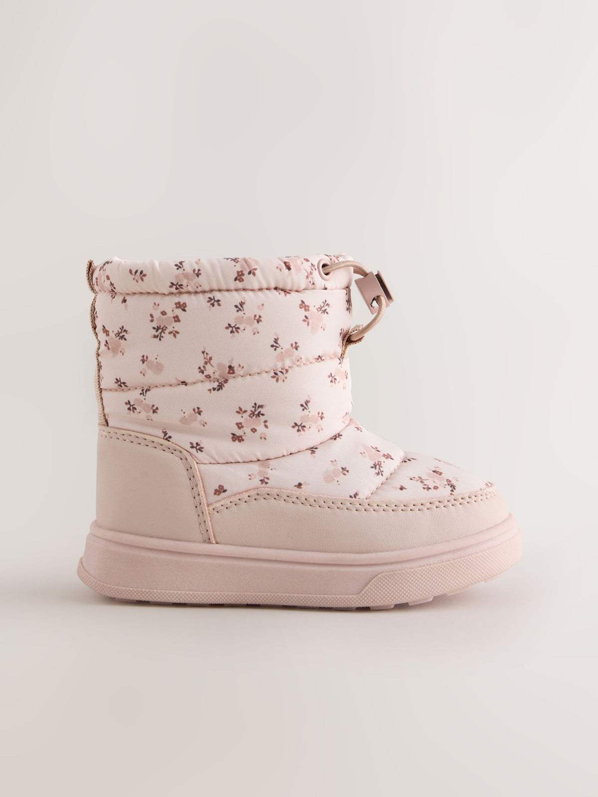 Pink Ditsy Quilted Waterproof Pull On Boots - image 2