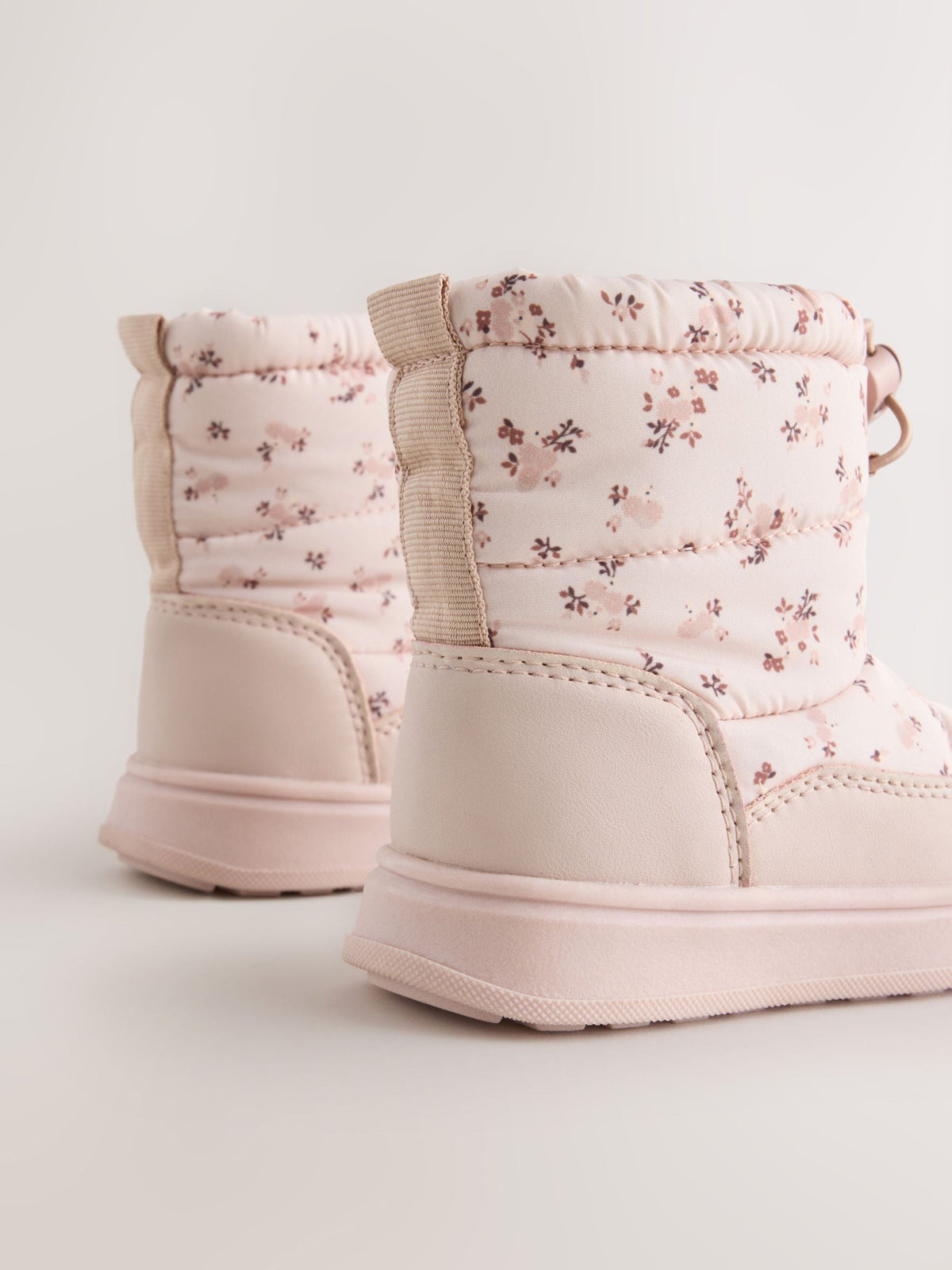 Pink Ditsy Quilted Waterproof Pull On Boots - image 4