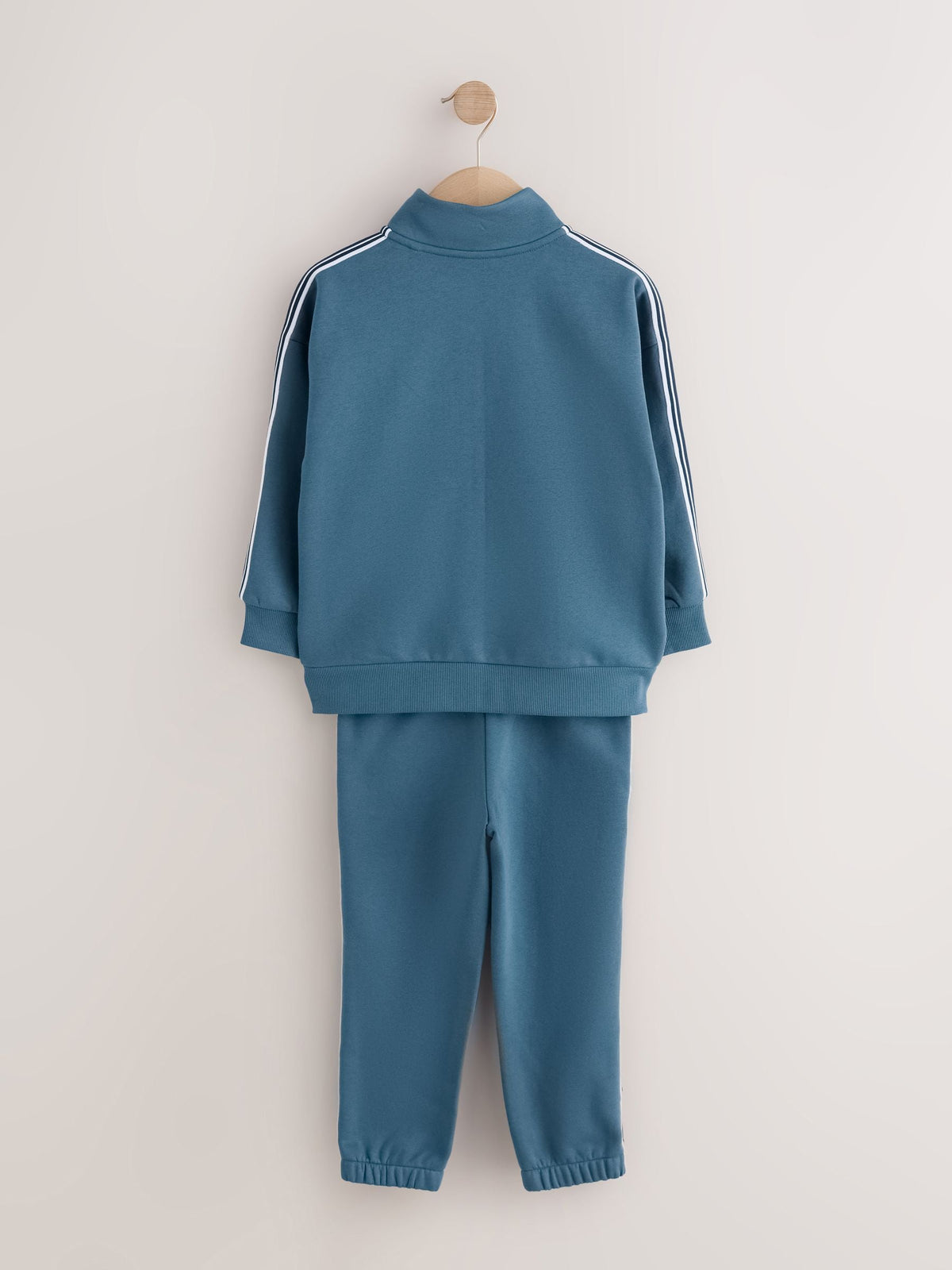 Teal Blue Stripe Zip Up Joggers Set (3-16yrs) - image 7