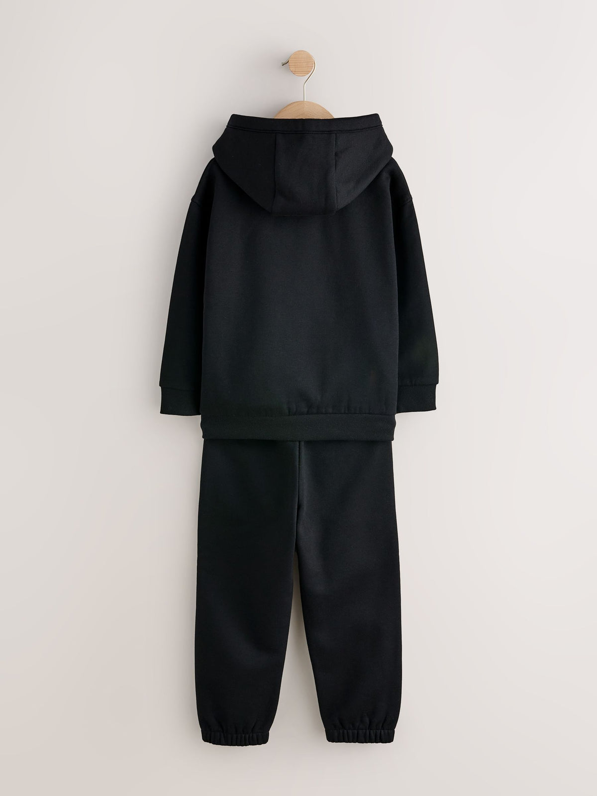 Black NXT Regular Fit Heavy Weight Sign Off Hoodie Joggers Set (3-16yrs) - image 7