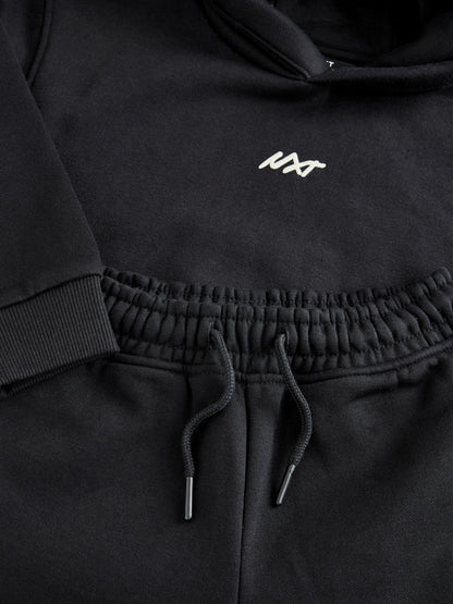 Black NXT Regular Fit Heavy Weight Sign Off Hoodie Joggers Set (3-16yrs) - image 9