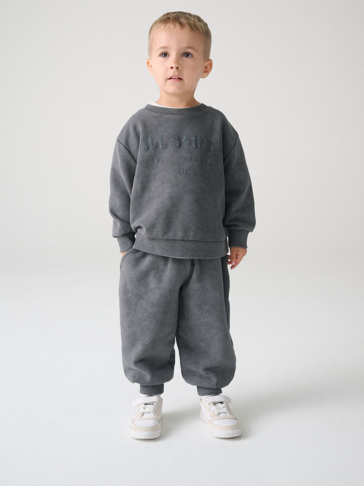 smALLSAINTS Charcoal Grey Underground Oversized Sweatshirt and Joggers Set - image 1