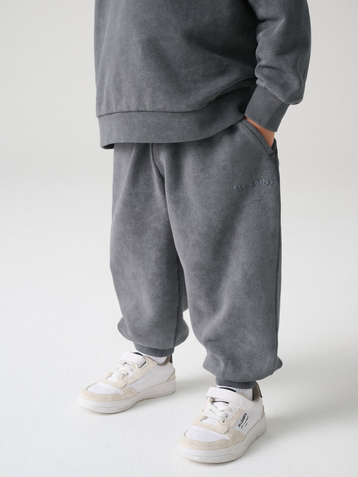 smALLSAINTS Charcoal Grey Underground Oversized Sweatshirt and Joggers Set - image 2