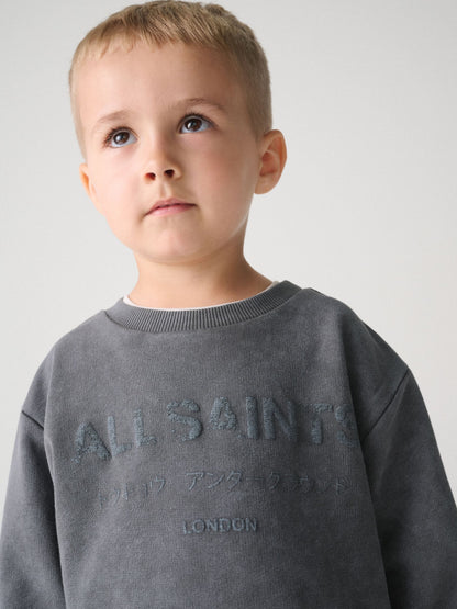 smALLSAINTS Charcoal Grey Underground Oversized Sweatshirt and Joggers Set - image 3