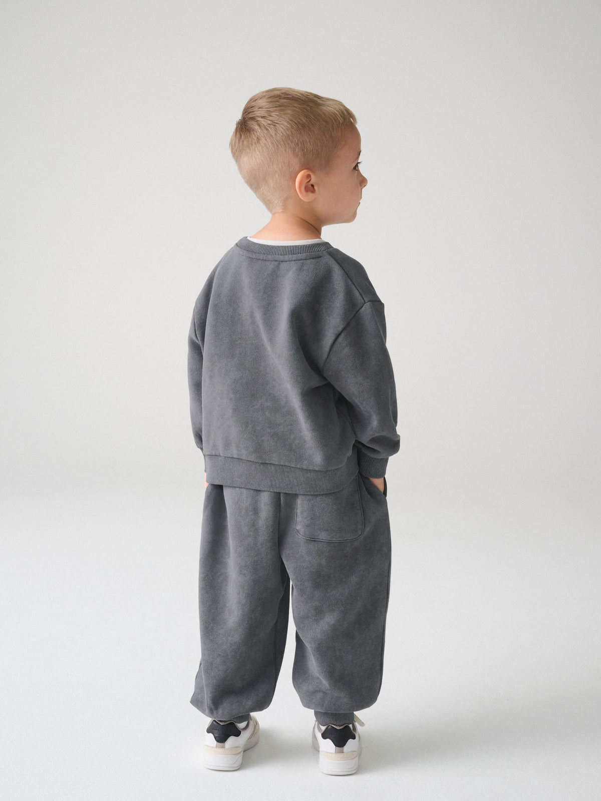 smALLSAINTS Charcoal Grey Underground Oversized Sweatshirt and Joggers Set - image 4