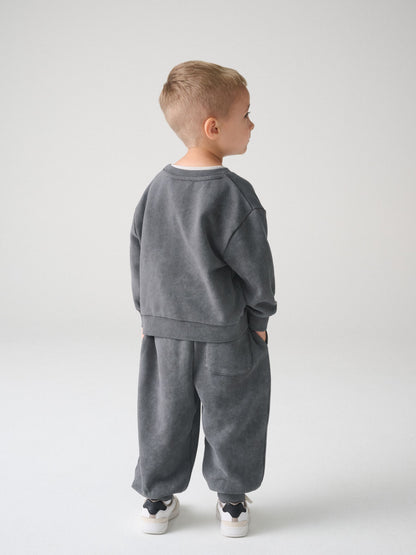 smALLSAINTS Charcoal Grey Underground Oversized Sweatshirt and Joggers Set - image 4