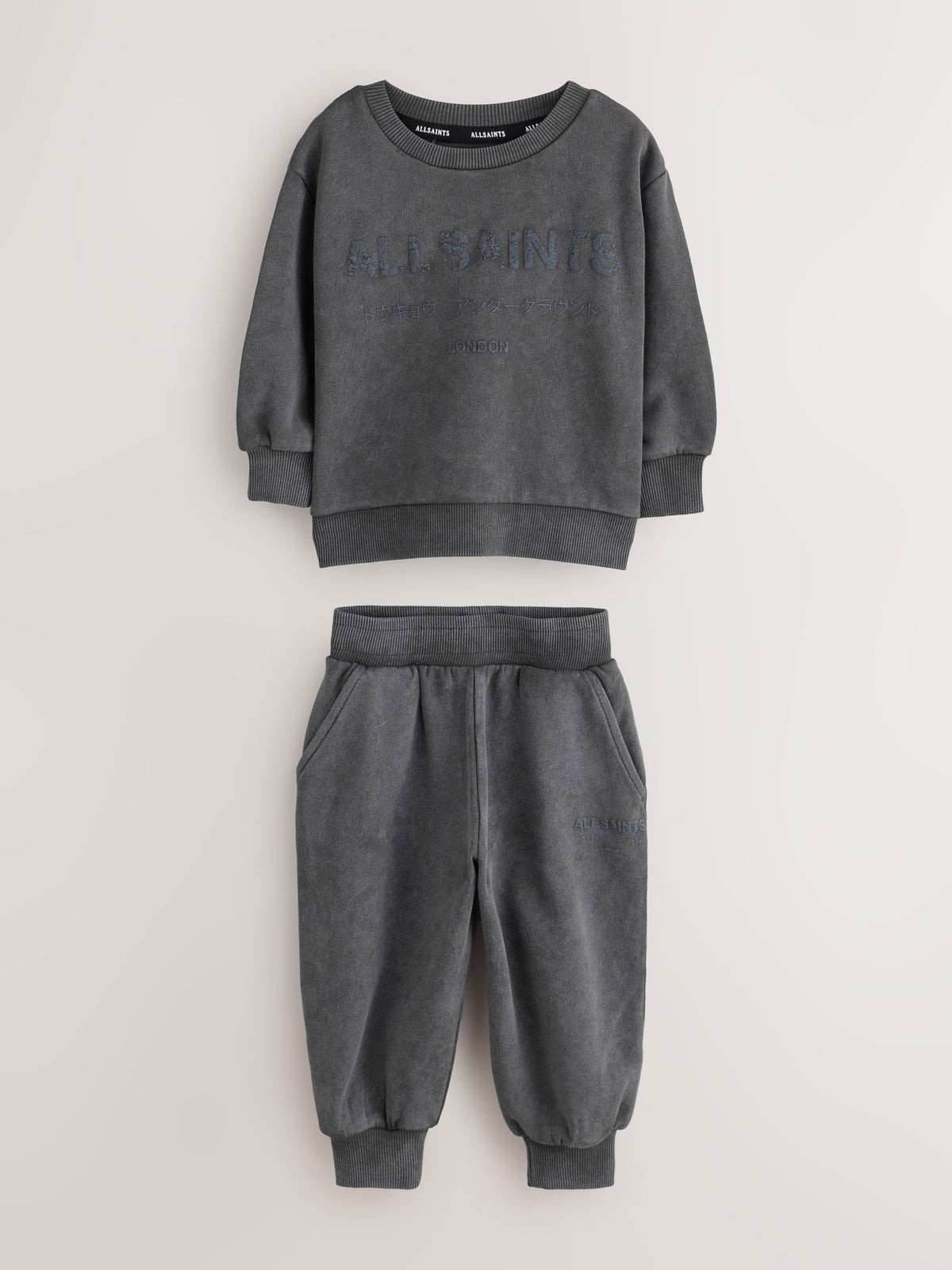 smALLSAINTS Charcoal Grey Underground Oversized Sweatshirt and Joggers Set - image 7
