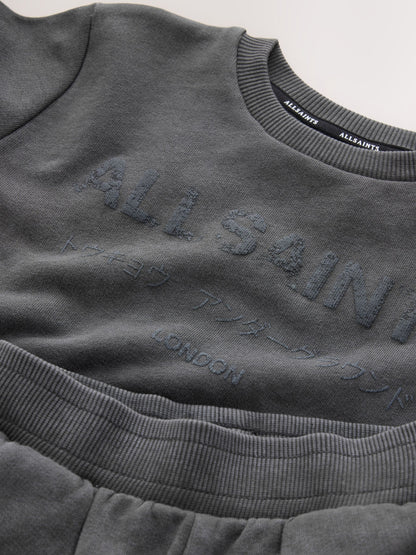 smALLSAINTS Charcoal Grey Underground Oversized Sweatshirt and Joggers Set - image 9