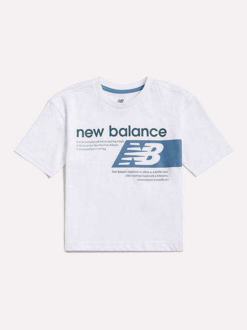 New Balance White Players Graphic T-Shirt image 1