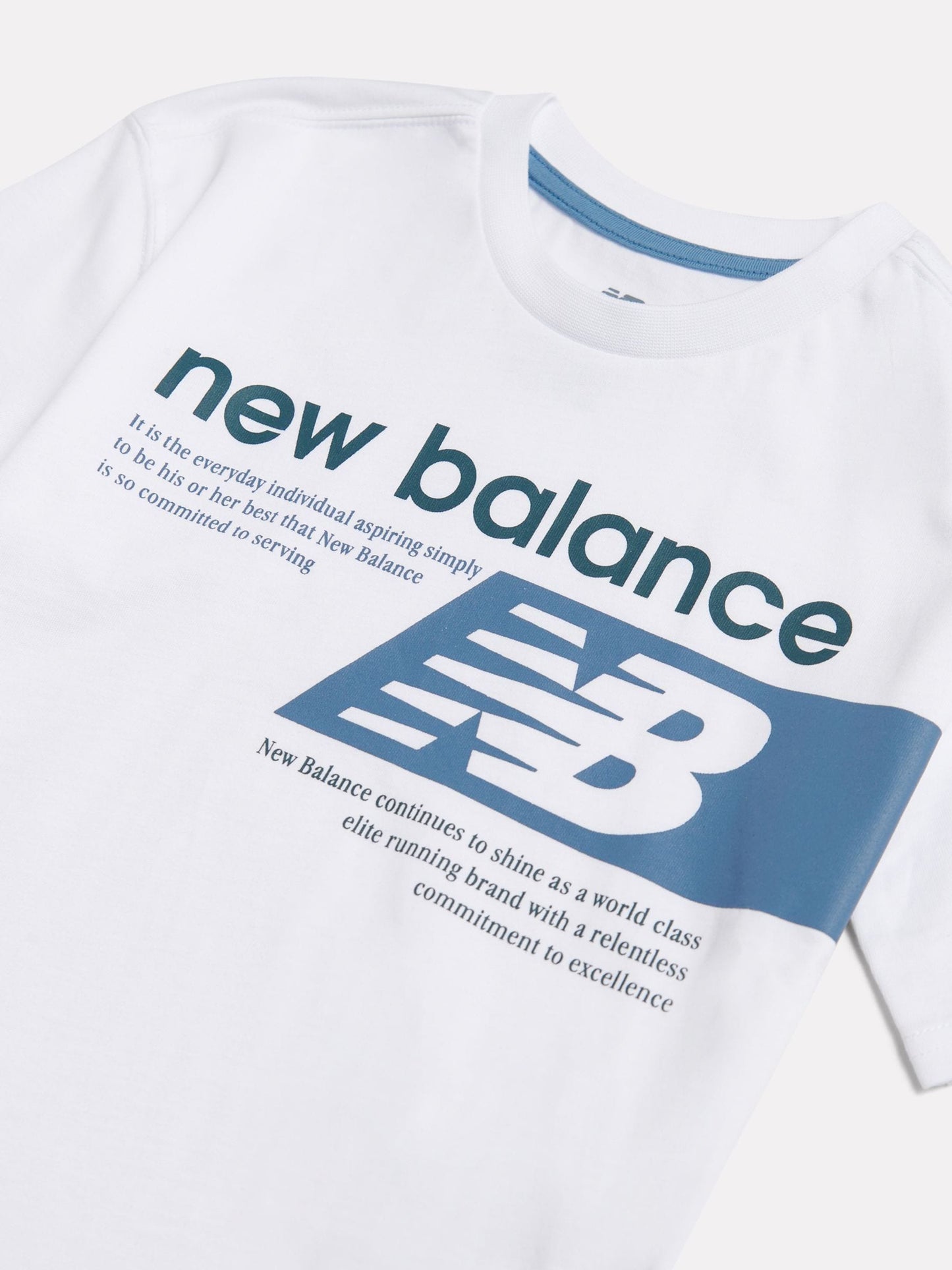 New Balance White Players Graphic T-Shirt image 3