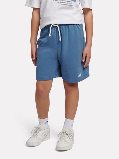Dsiney Kidz - New Balance Blue French Terry Small Logo Shorts image 1