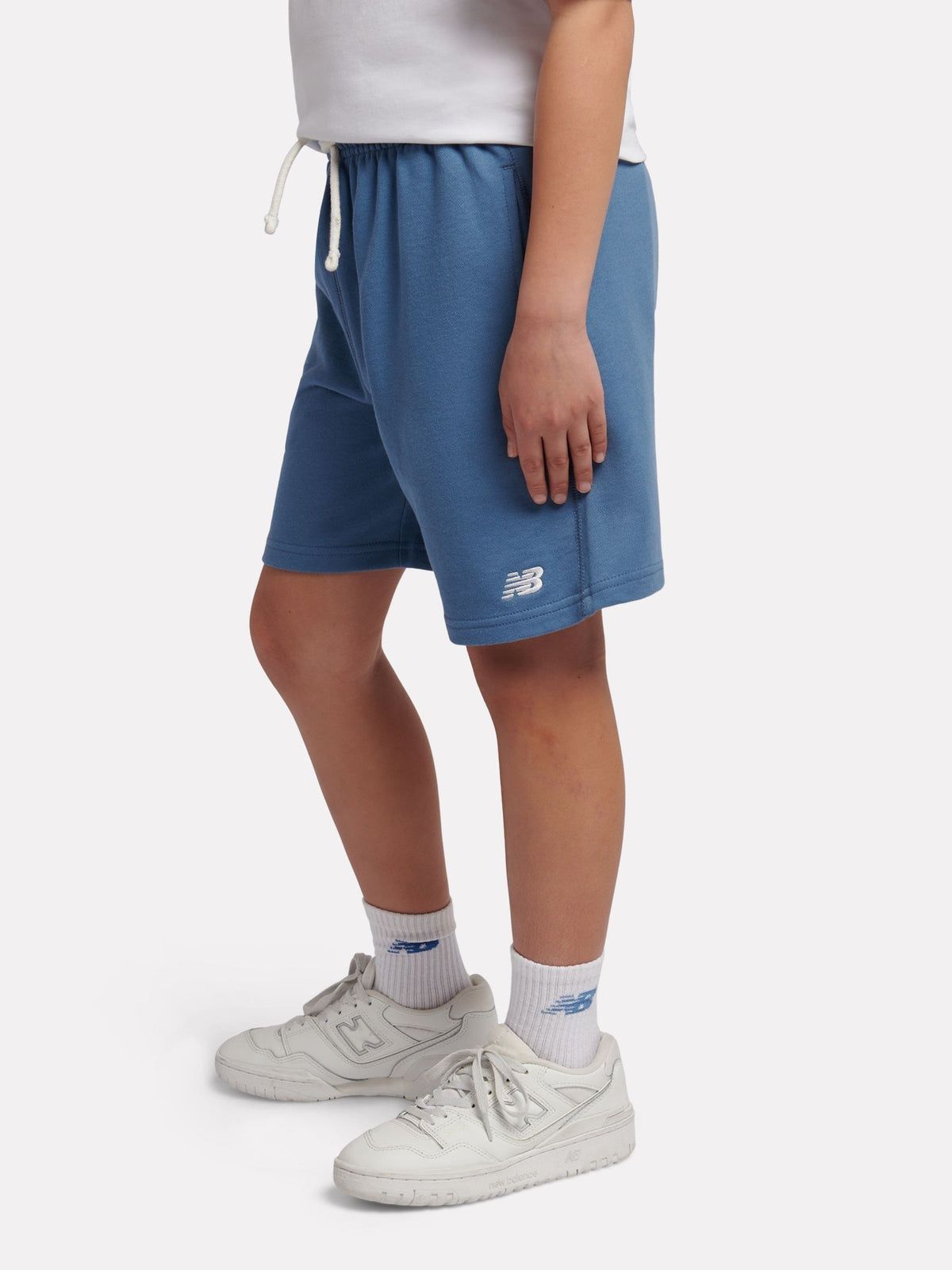 Dsiney Kidz - New Balance Blue French Terry Small Logo Shorts image 2