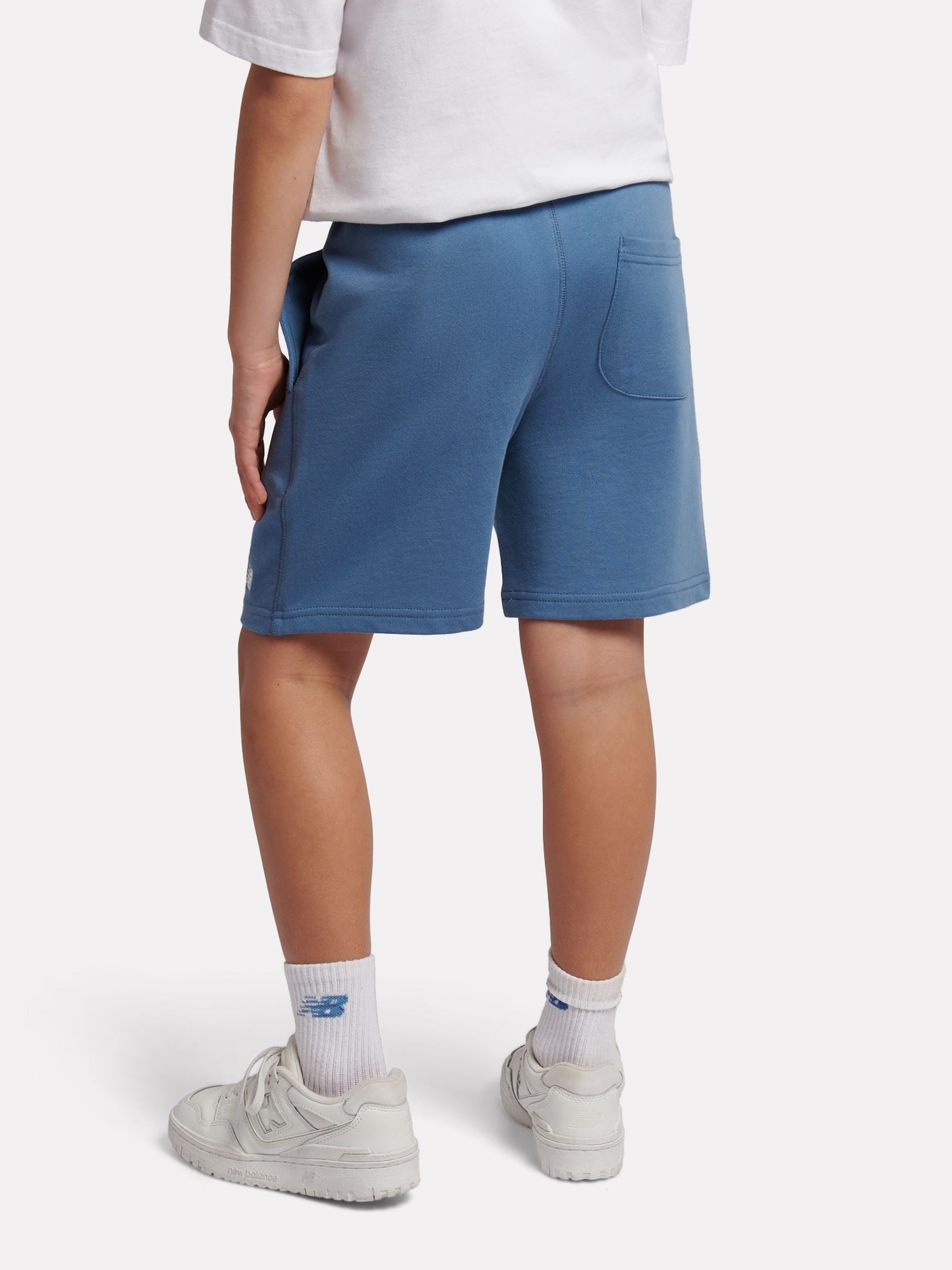 Dsiney Kidz - New Balance Blue French Terry Small Logo Shorts image 3