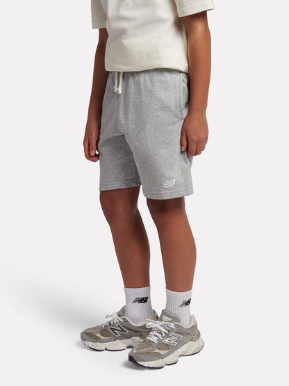Dsiney Kidz - New Balance Grey French Terry Small Logo Cotton Shorts image 2