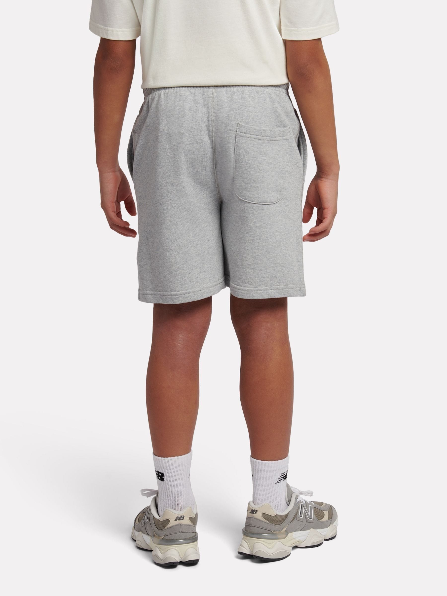 Dsiney Kidz - New Balance Grey French Terry Small Logo Cotton Shorts image 3