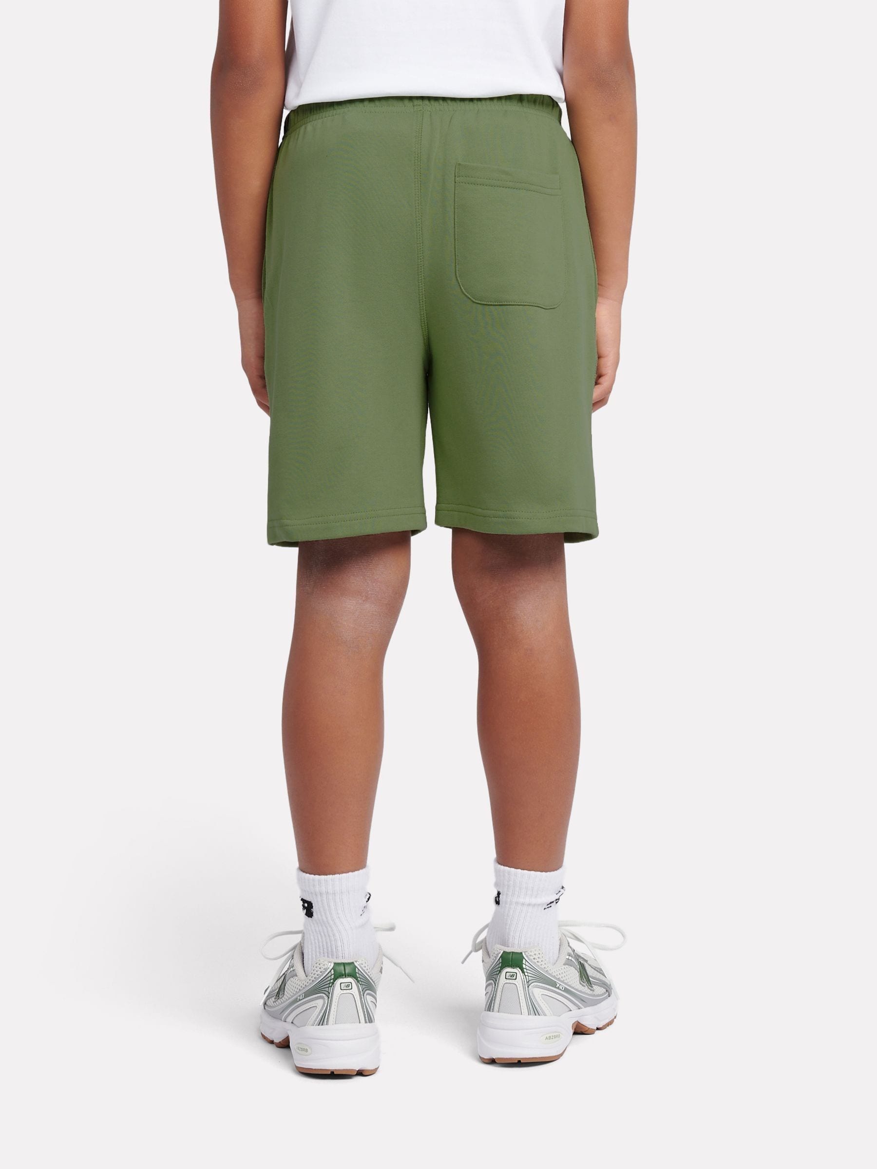 Dsiney Kidz - New Balance Mint Green French Terry Small Logo Cotton Shorts image 3