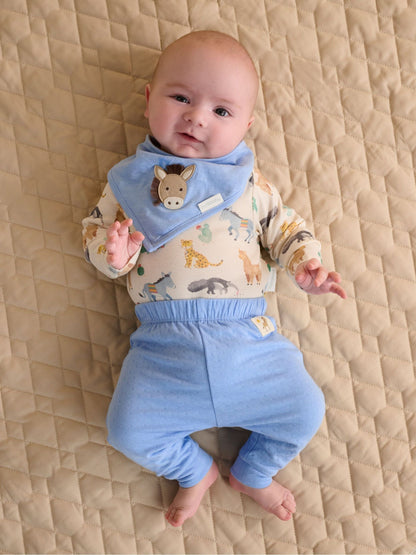 Purebaby Blue Bodysuit & Leggings Set 3 Piece image 1