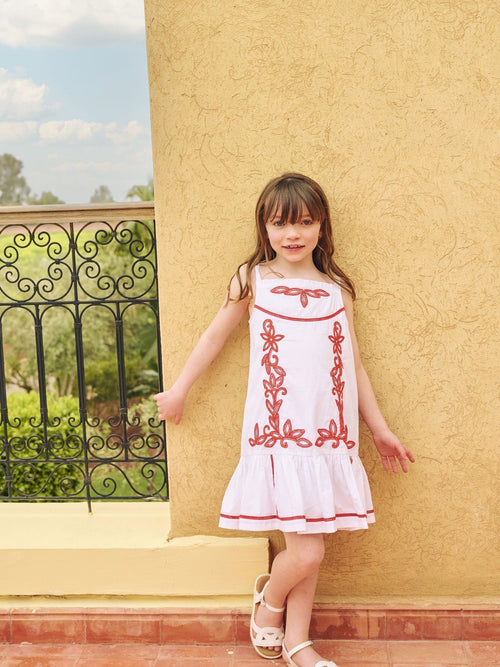 Dsiney Kidz - Angel & Rocket White Freya Embroidered Sun Dress image 1
