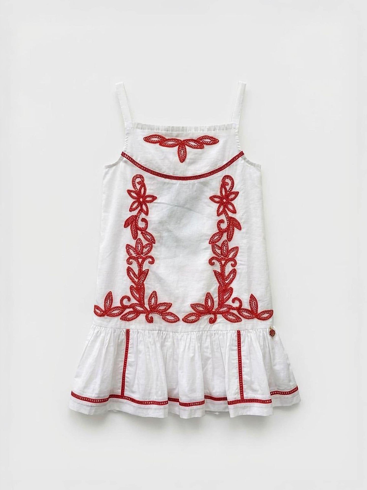 Angel & Rocket White Freya Embroidered Sun Dress image 3