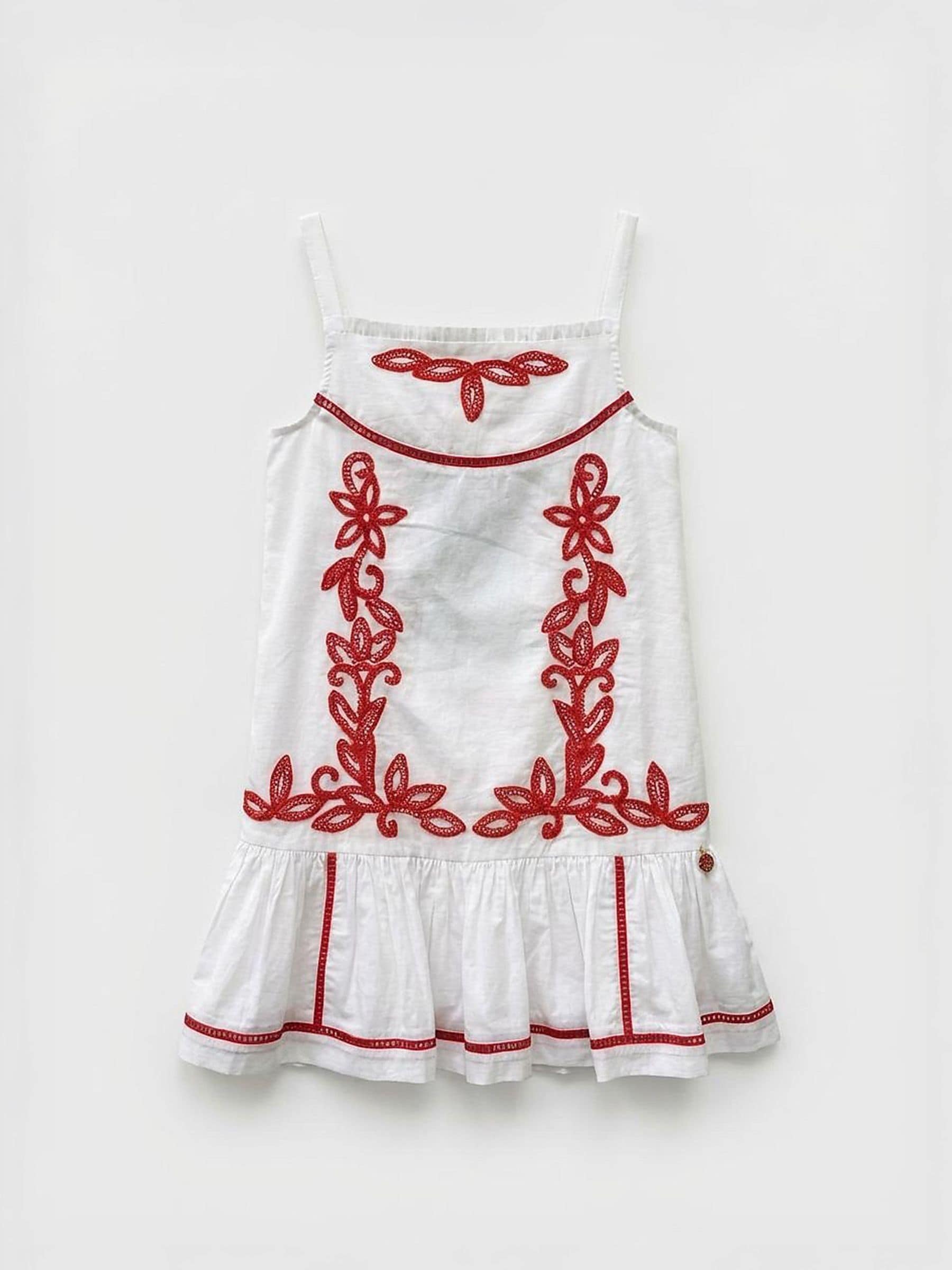 Angel & Rocket White Freya Embroidered Sun Dress image 3