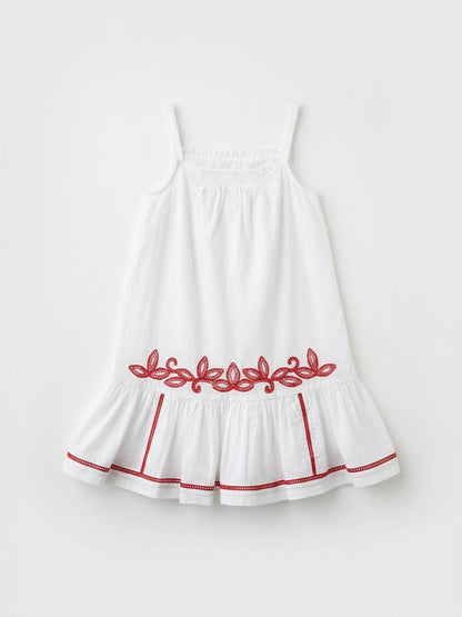 Angel & Rocket White Freya Embroidered Sun Dress image 4