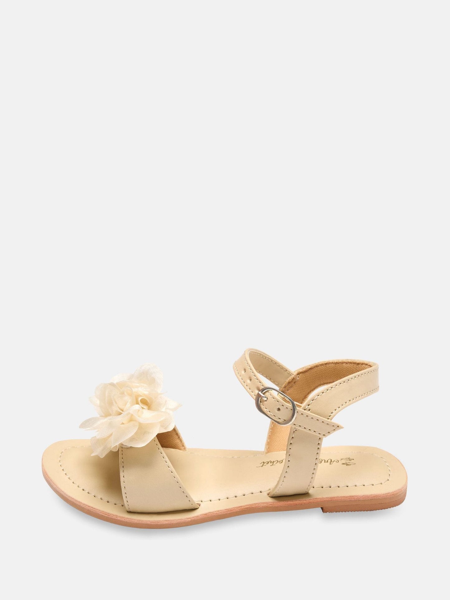 Angel & Rocket Natural Cream Flower Sandals image 3