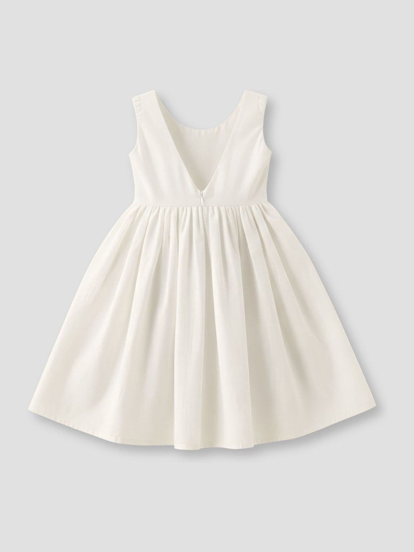 Angel & Rocket White Natalia Broderie Bow Cotton Dress image 5