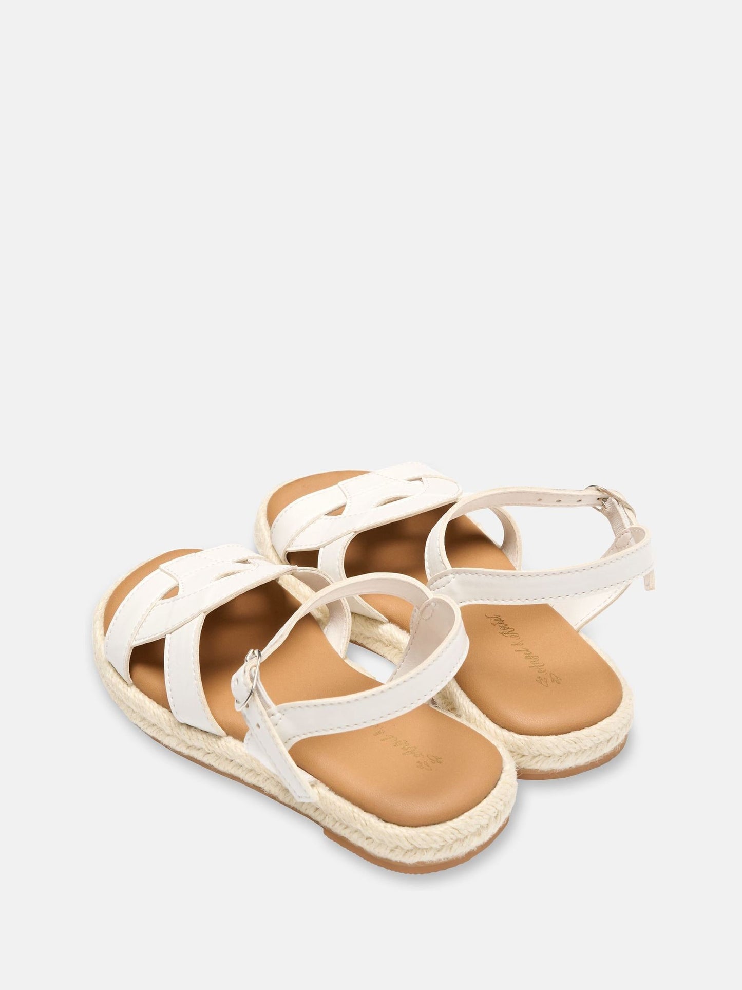 Angel & Rocket White PU Sandals image 2