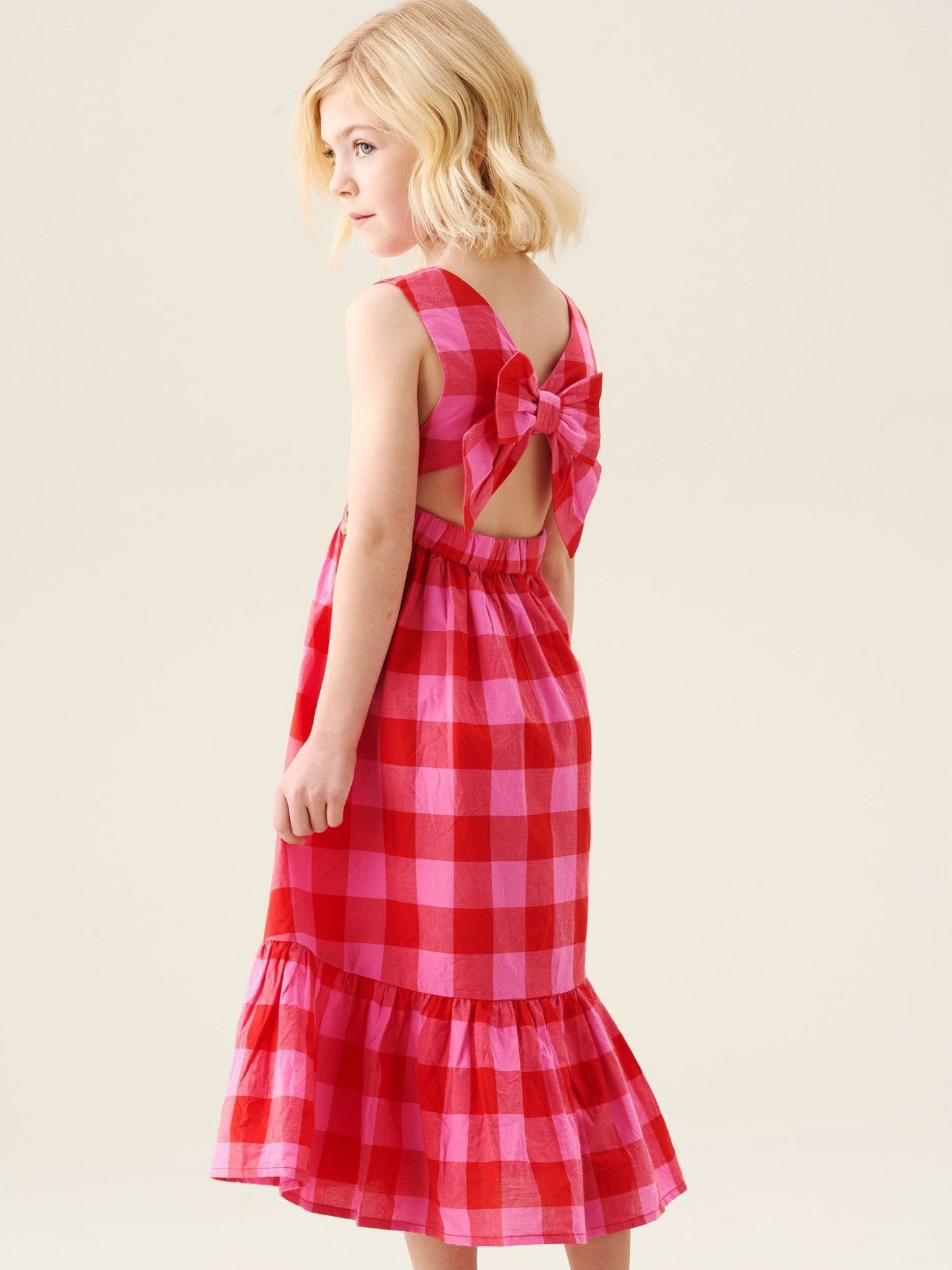 Angel & Rocket Pink Bella Gingham Dress image 1