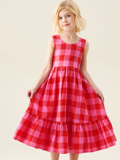 Angel & Rocket Pink Bella Gingham Dress image 4