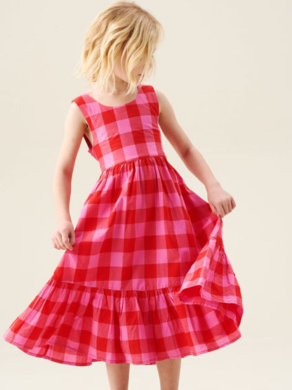 Angel & Rocket Pink Bella Gingham Dress image 6