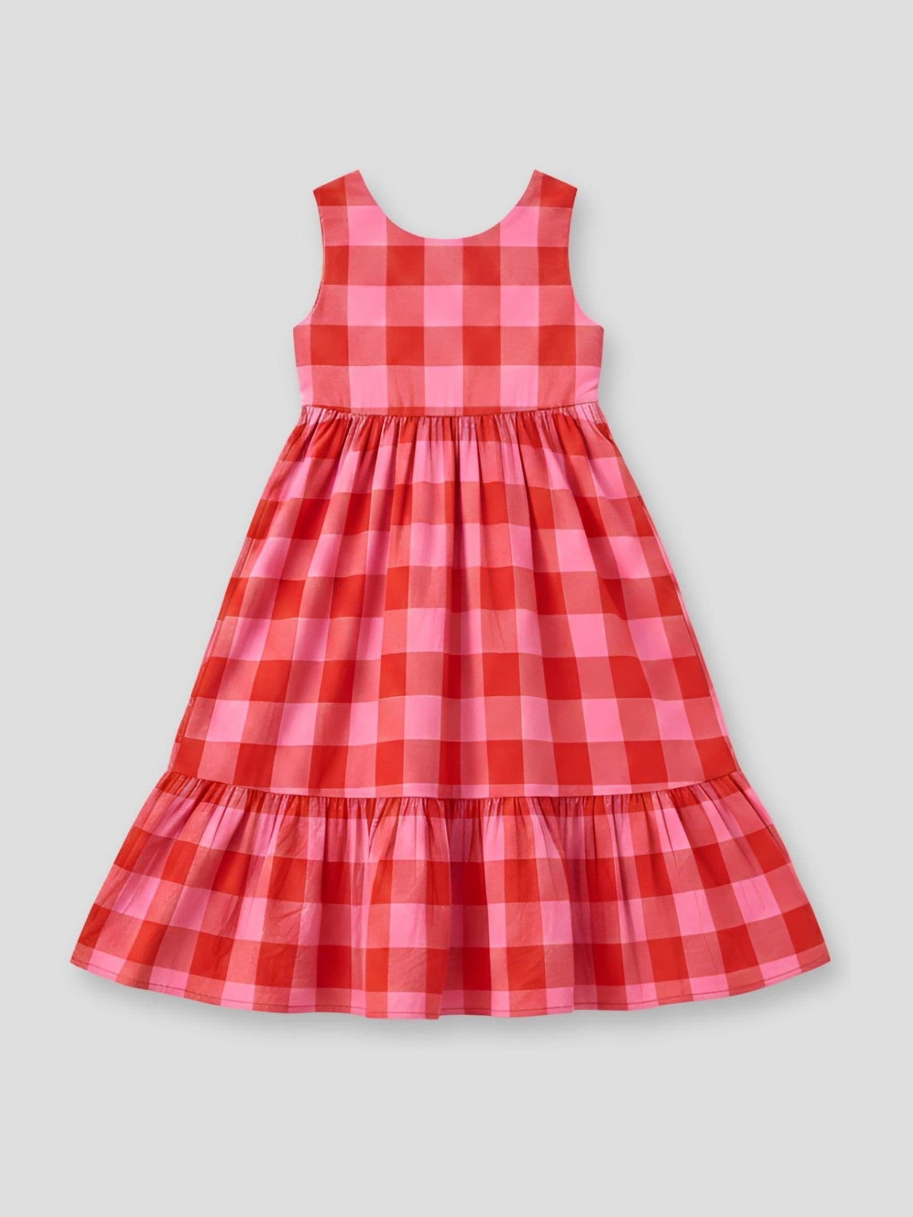 Angel & Rocket Pink Bella Gingham Dress image 8