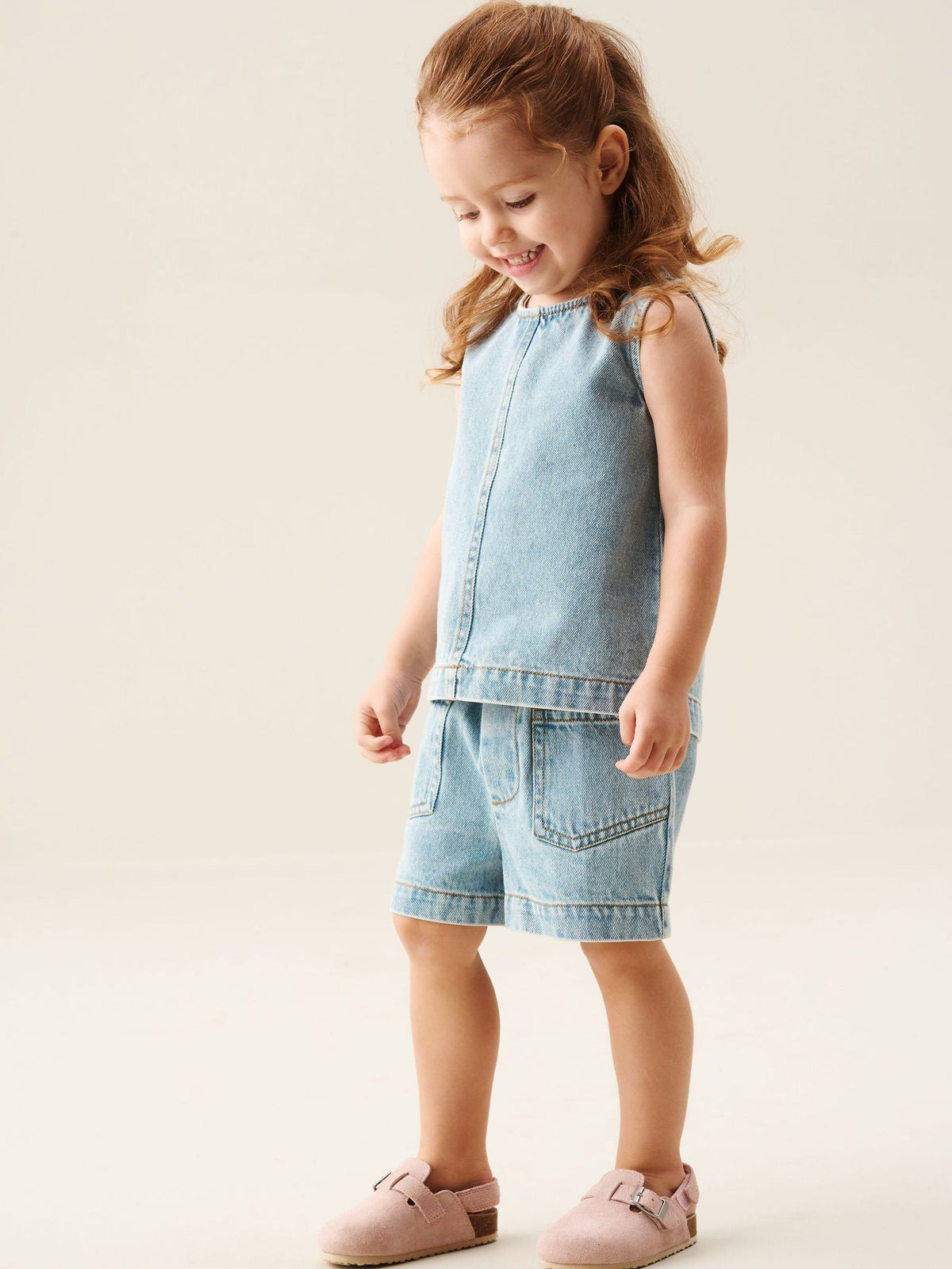 Dsiney Kidz - Angel & Rocket Blue Sienna Denim Top & Shorts Set image 3