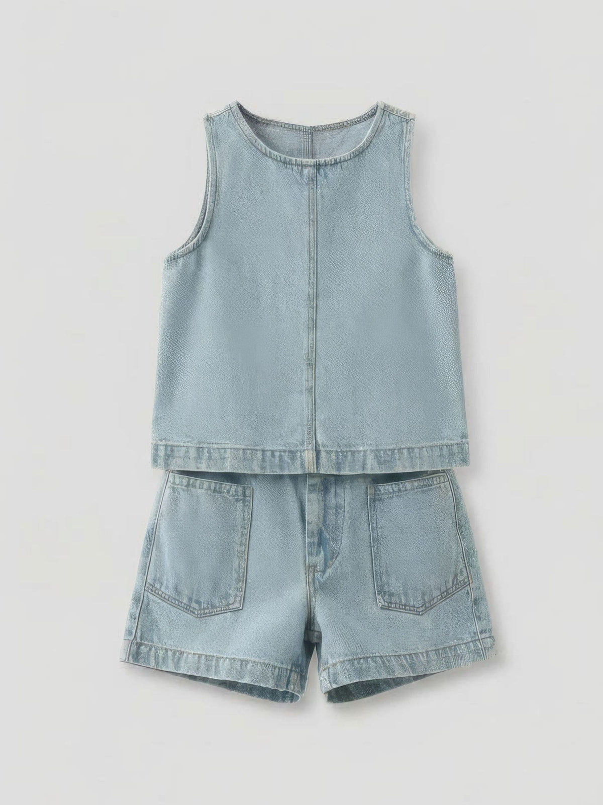 Dsiney Kidz - Angel & Rocket Blue Sienna Denim Top & Shorts Set image 5