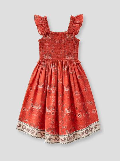 Angel & Rocket Red Ava Hanky Hem Bandana Print Dress image 7