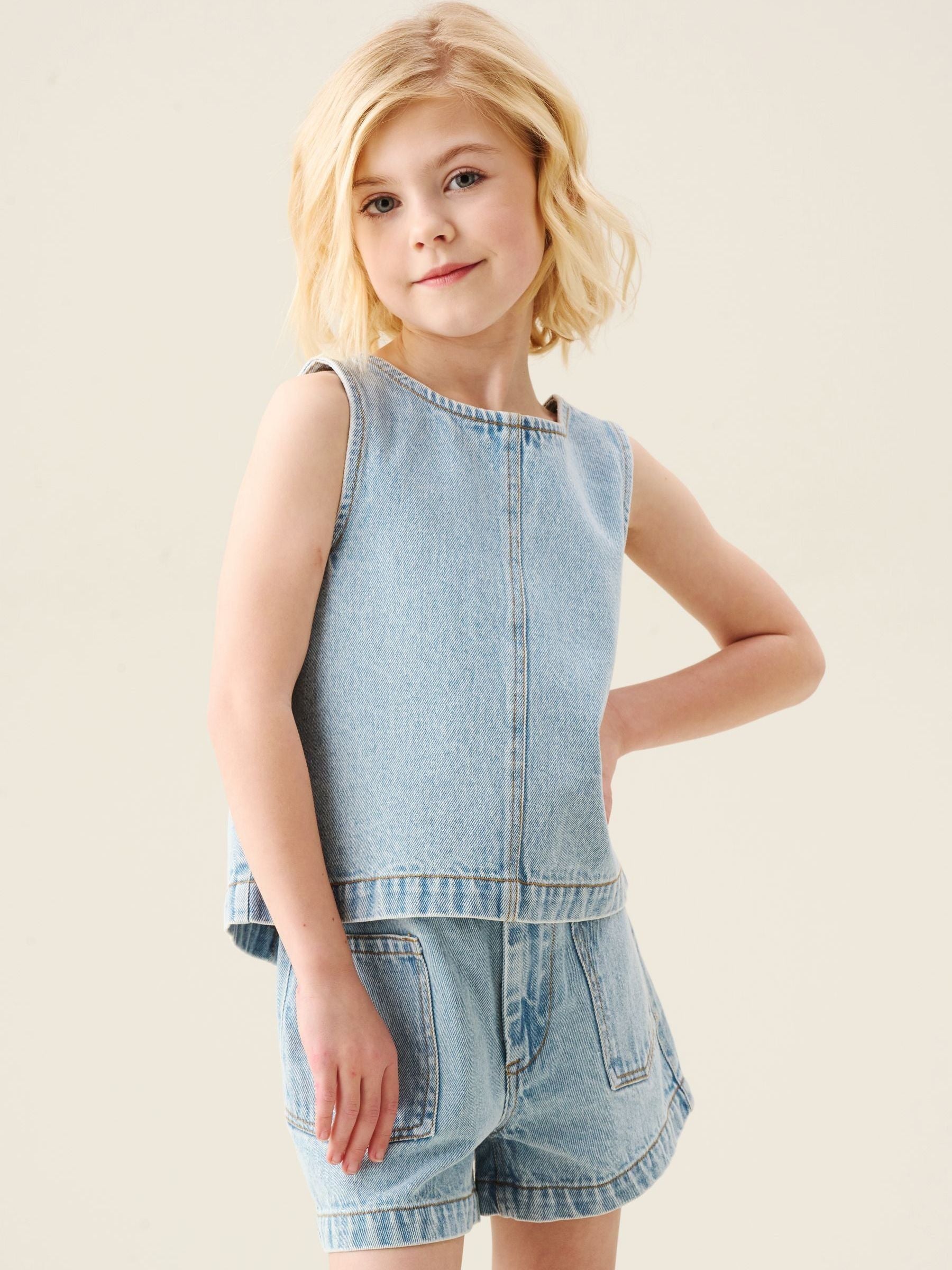 Dsiney Kidz - Angel & Rocket Blue Sienna Denim Shell Top image 1